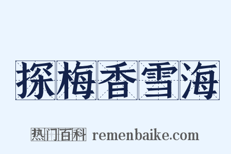 探梅香雪海是什么意思的图片